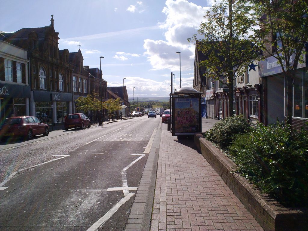 Looking down Front Street in Consett