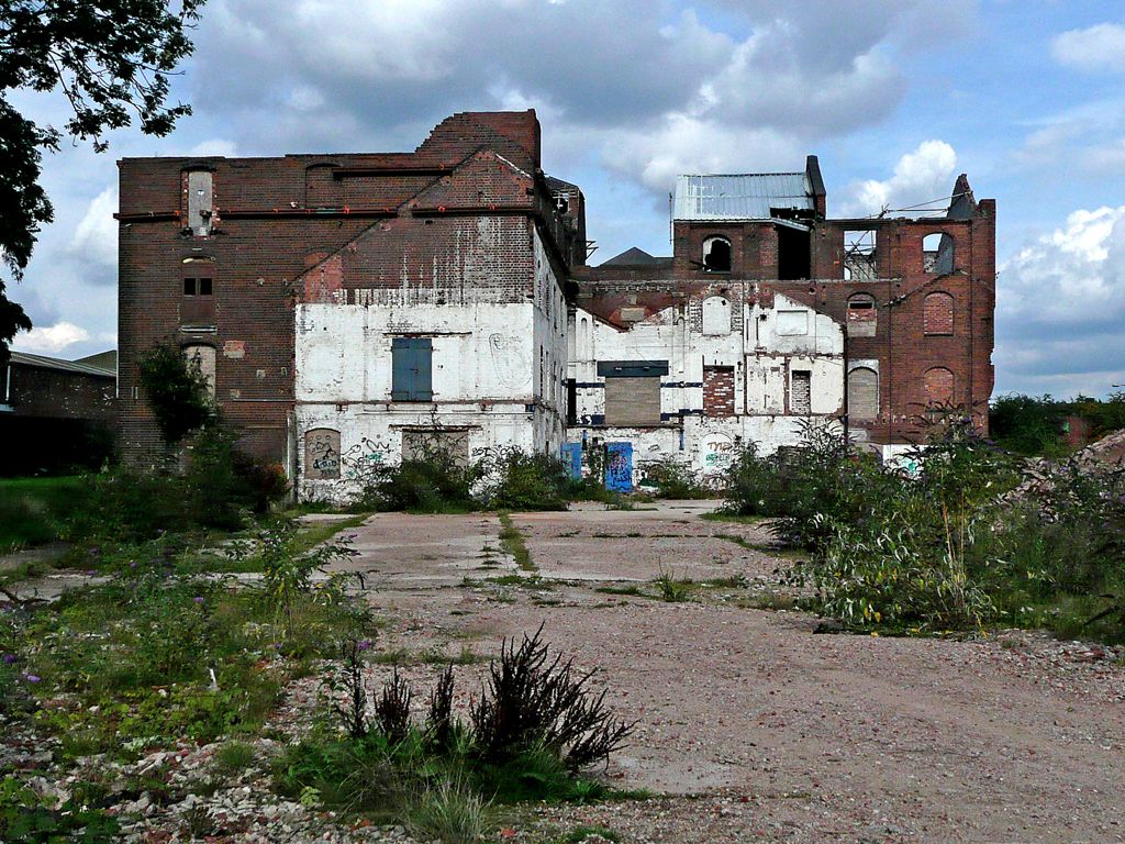 Derelict Stuart Crystal factory near Wordsley, Dudley