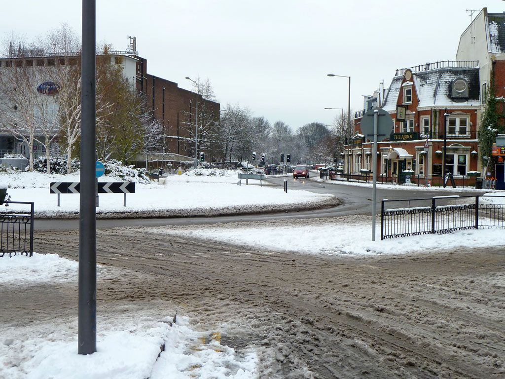 Roundabout on A23, Redhill