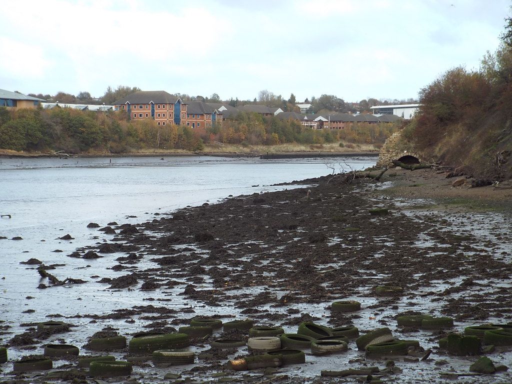 Mudflats on the River Wear near Sunderland