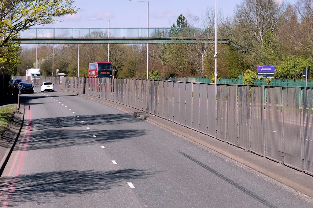 Footbridge over New Birmingham Road at Ormiston