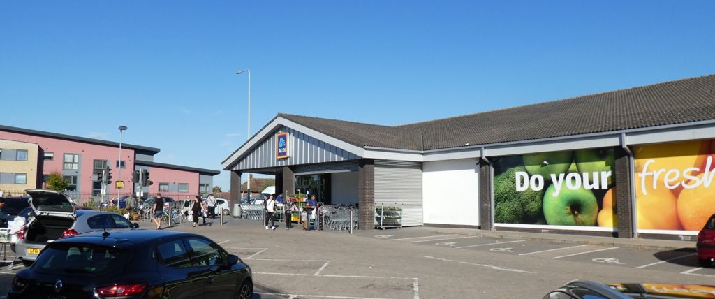 Aldi supermarket by Dereham Road, Norwich