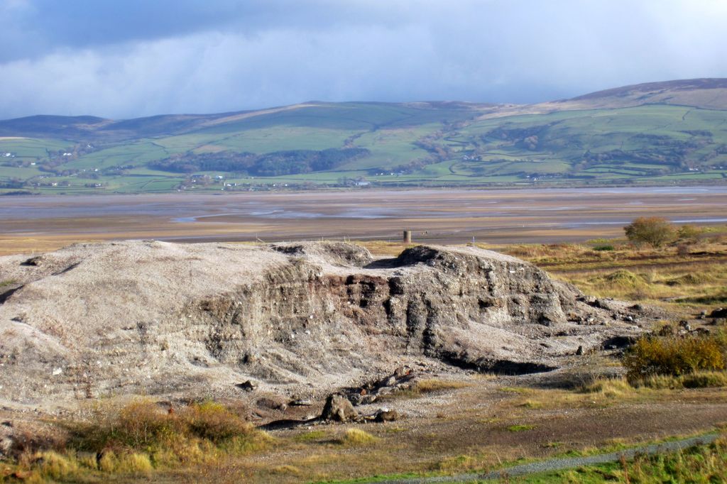 Small slag heap at Millom Ironworks Local Nature Reserve (MILNR)