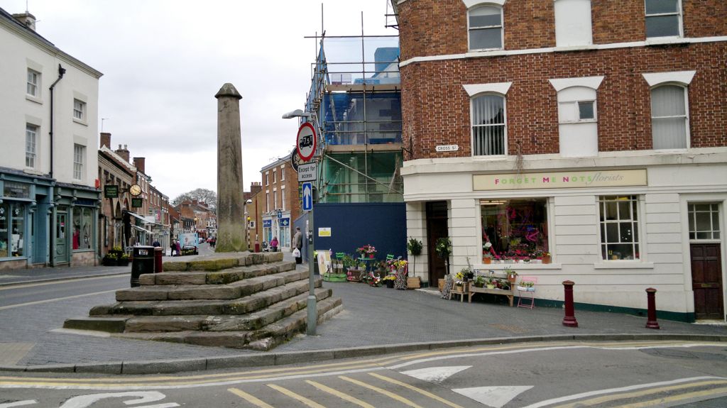 High Street and Market Cross, Cheadle