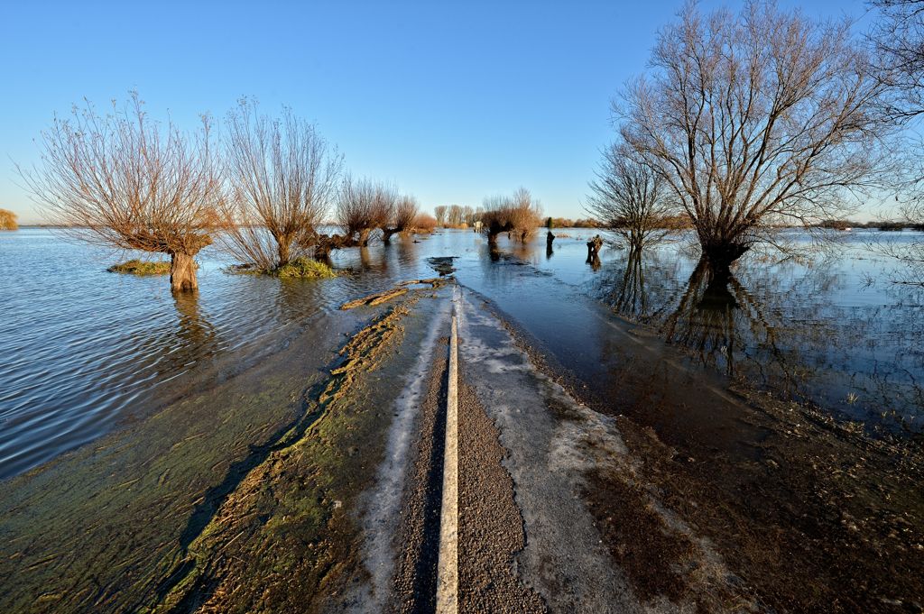 B1040 flooded, Whittlesey