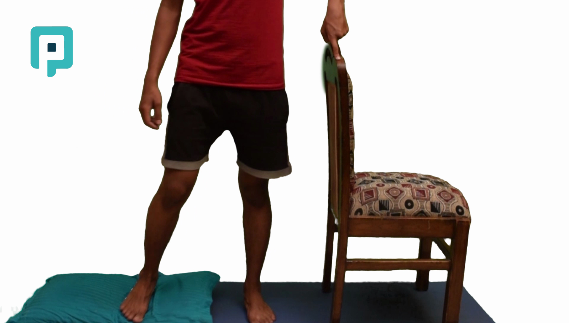 narrow stance standing balance on pillow - beginner Lower Body exercise