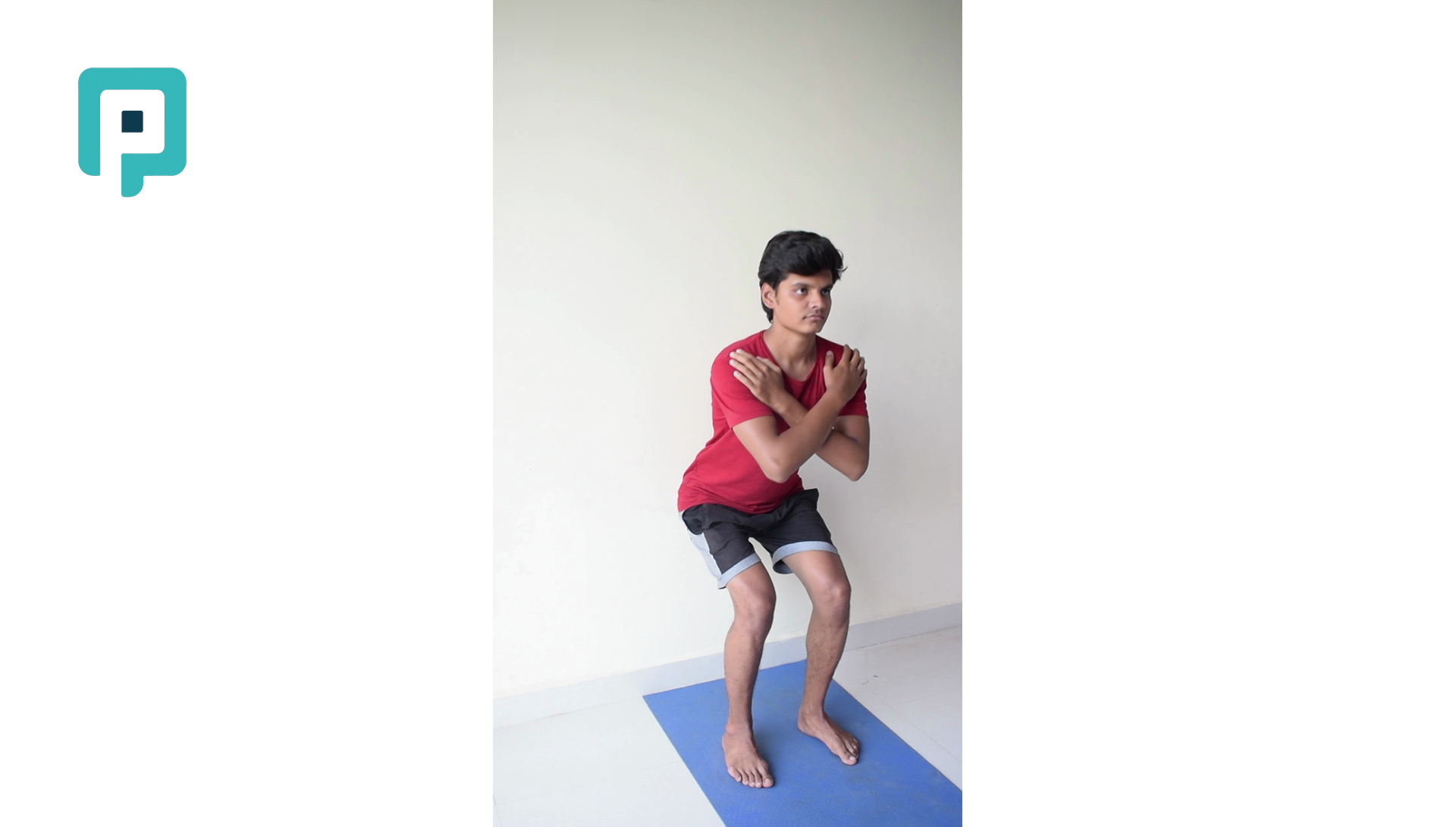 wall squat with heel raise - beginner Lower Body exercise
