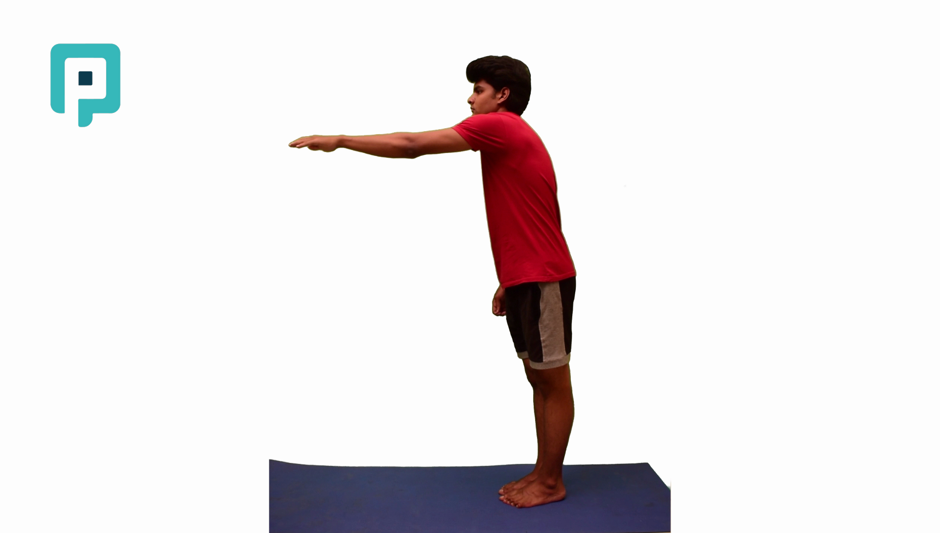 standing narrow base reach exercise - beginner Lower Body exercise