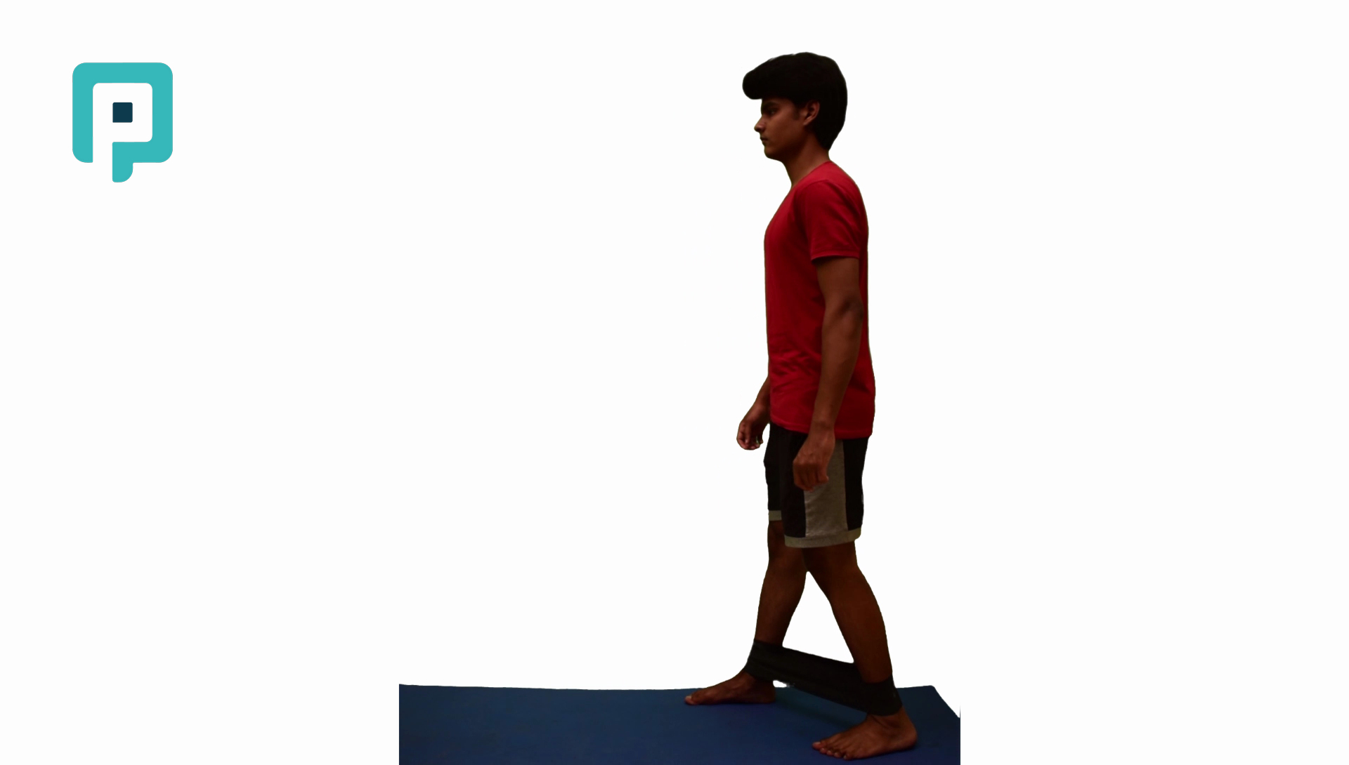 backward diagonal step with resistance band - beginner Lower Body exercise