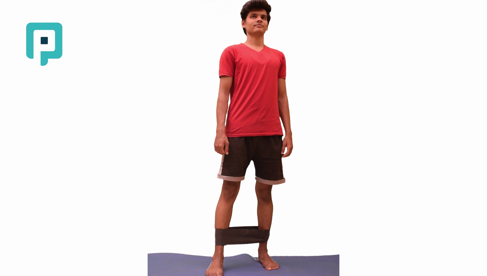 forward diagonal step with resistance band - beginner Lower Body exercise