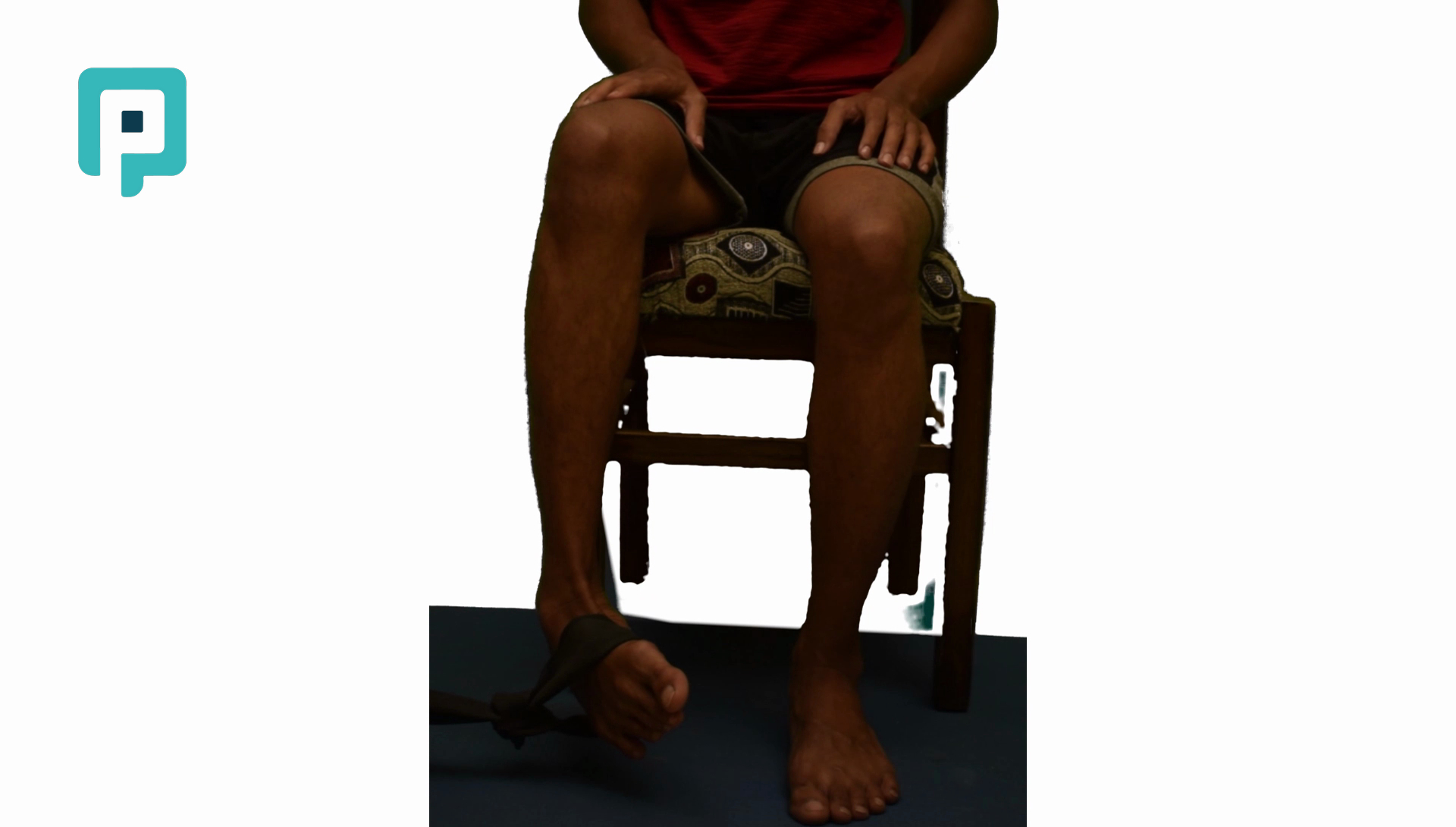 ankle inversion with resistance band in sitting - beginner Lower Body exercise