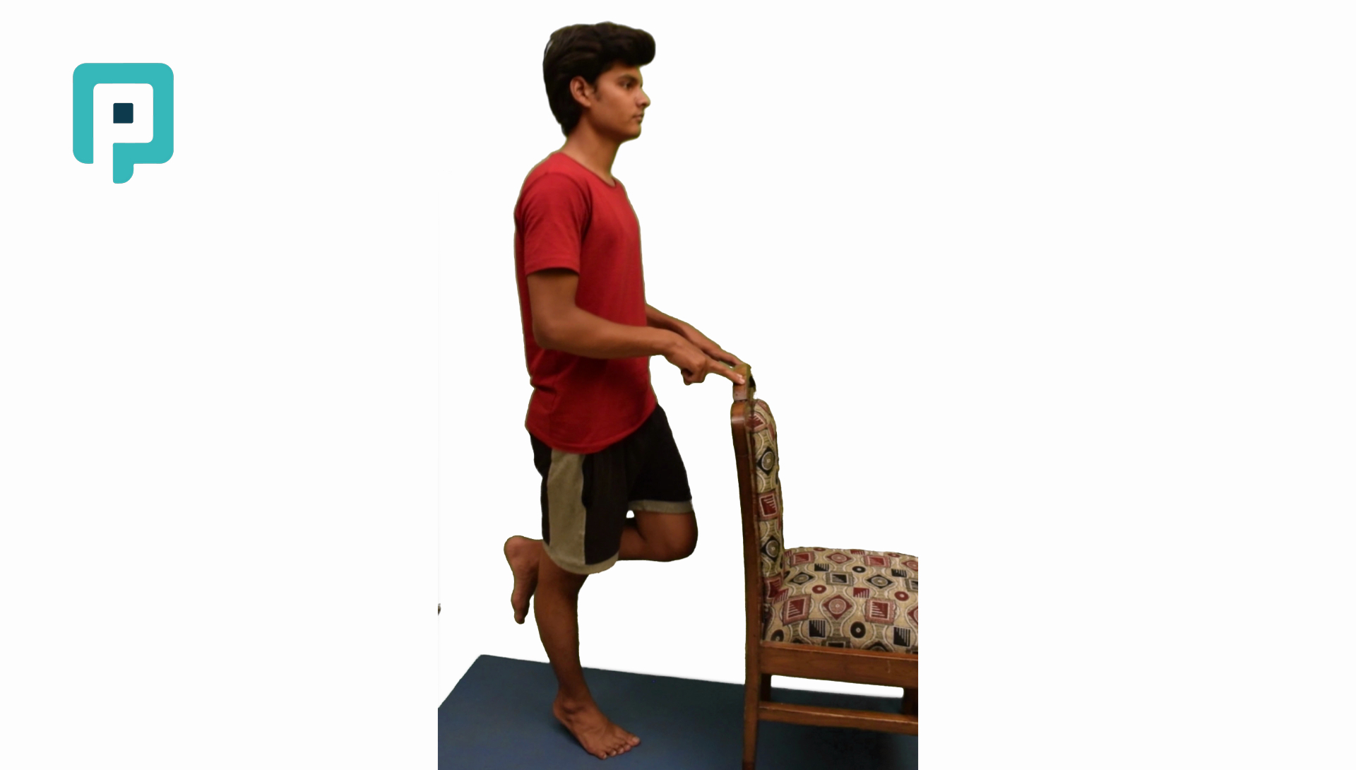 single leg heel raise with support - beginner Lower Body exercise