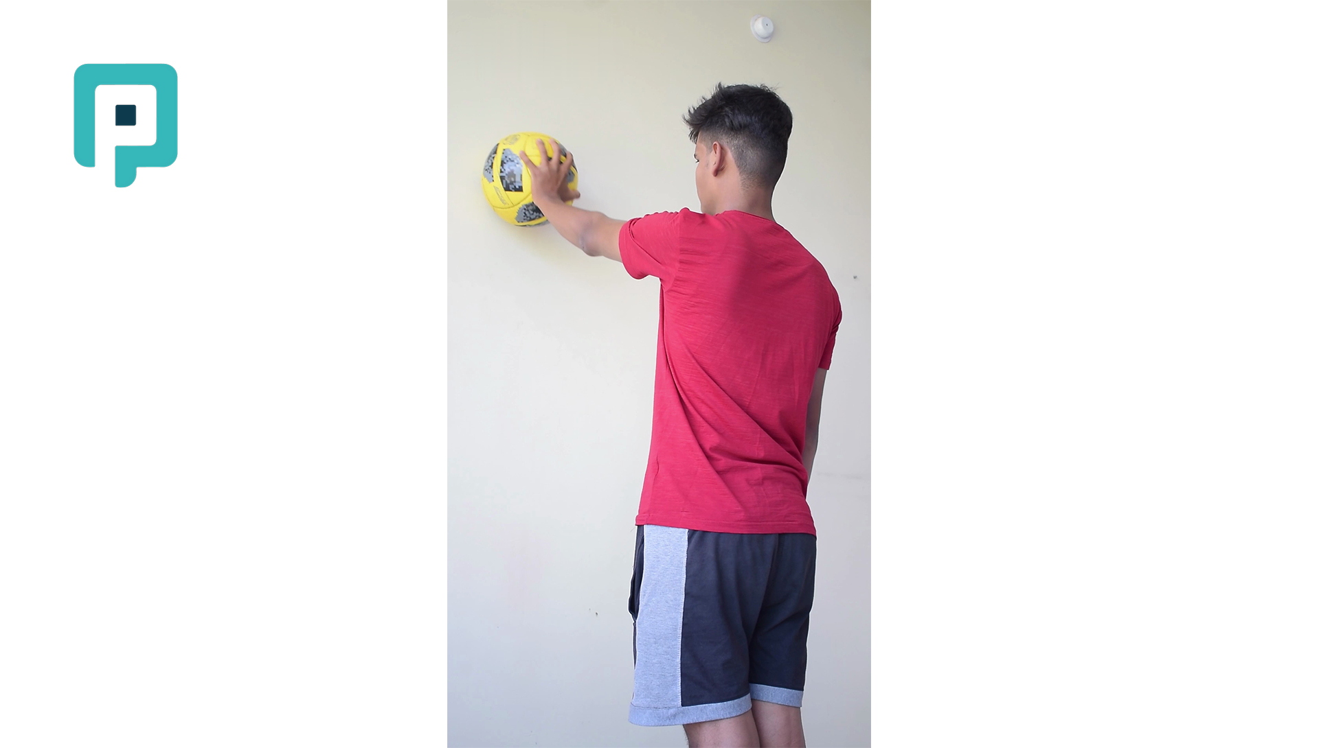 ball circles on wall at 120 degrees shoulder flexion - beginner Upper Body exercise