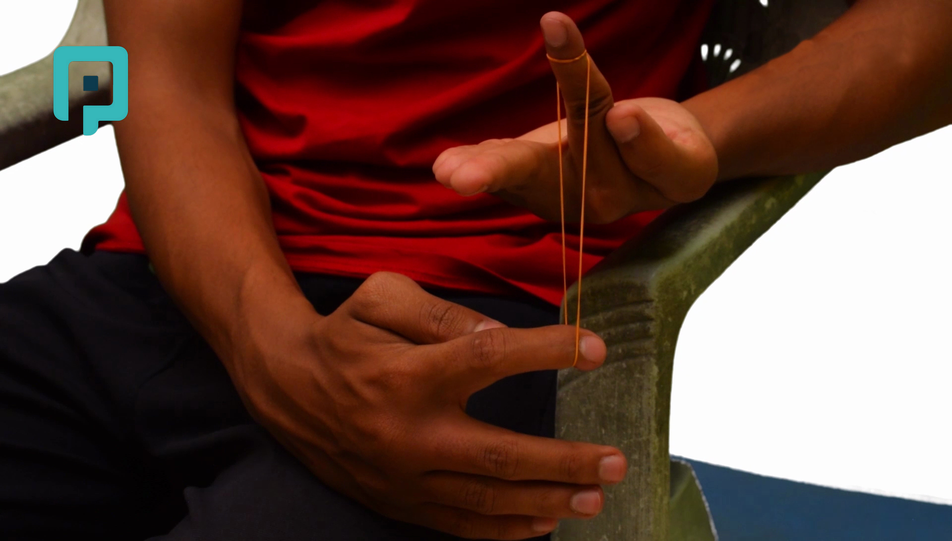 finger flexion with resistance band - beginner Upper Body exercise