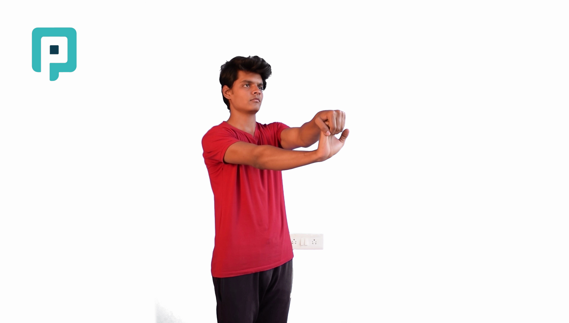 wrist extension stretch with finger flexion