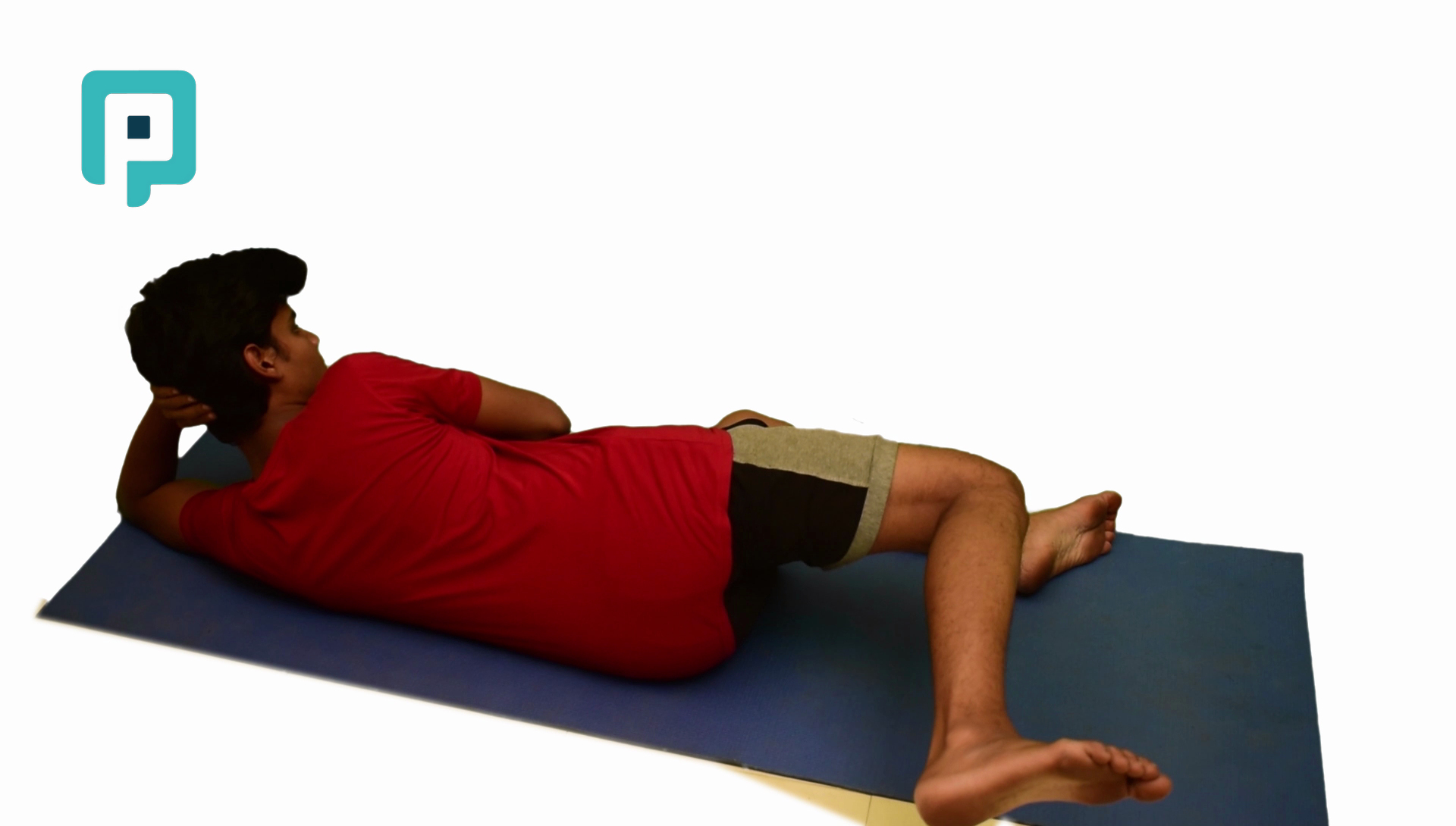 side lying hip extension with bent knee - beginner Lower Body exercise