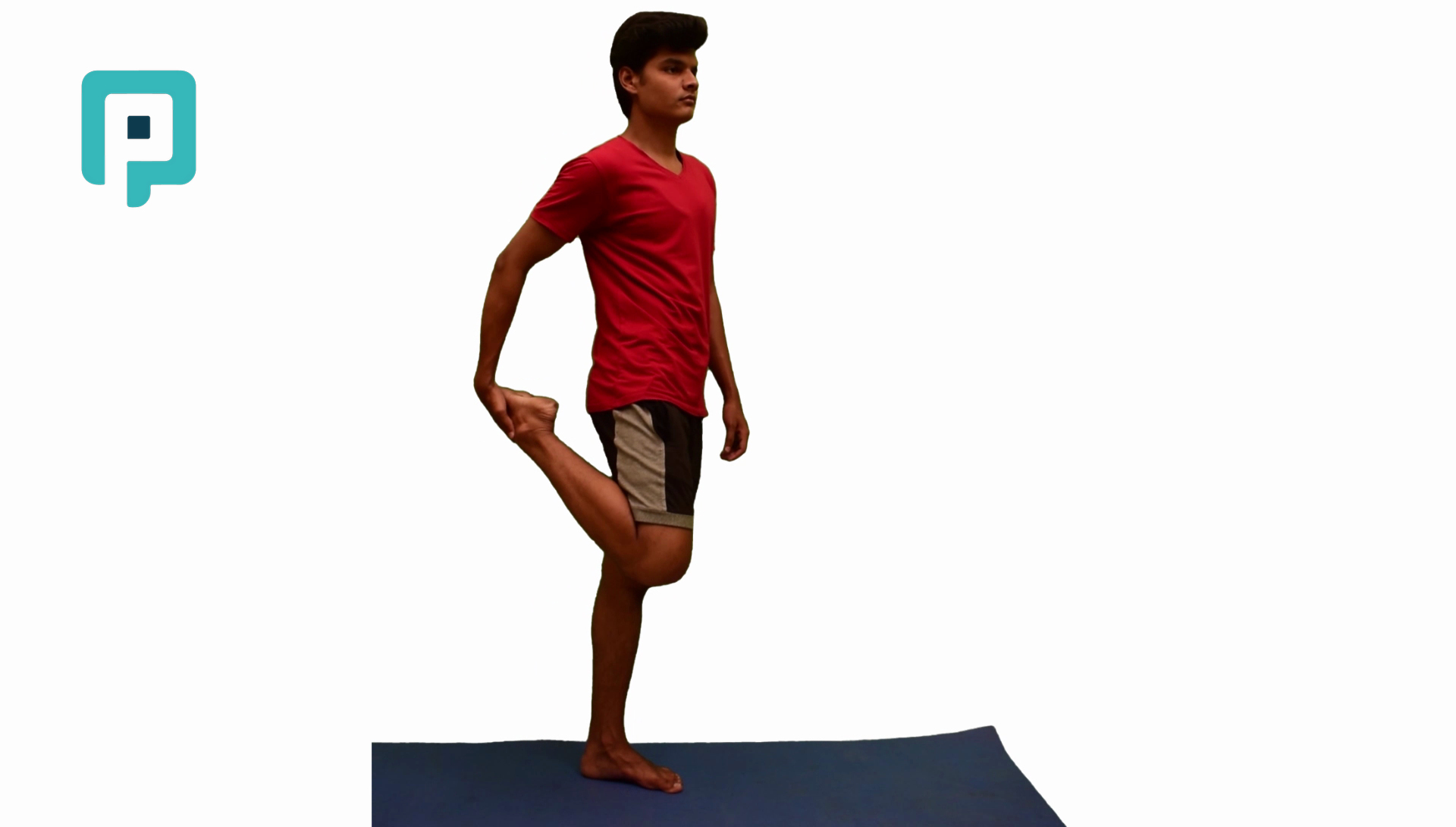 standing quadriceps stretch - beginner Lower Body exercise
