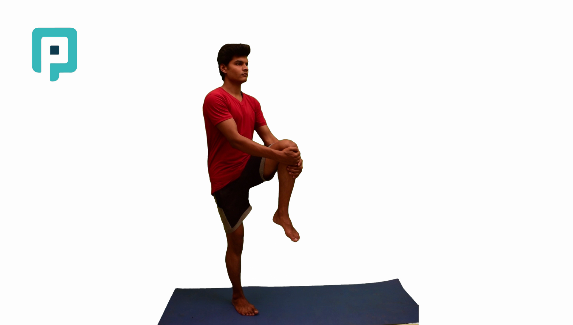 standing knee to chest - beginner Lower Body exercise