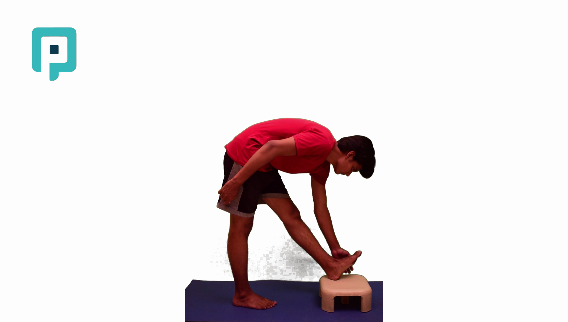 standing hamstring stretch with lateral reach - beginner Lower Body exercise