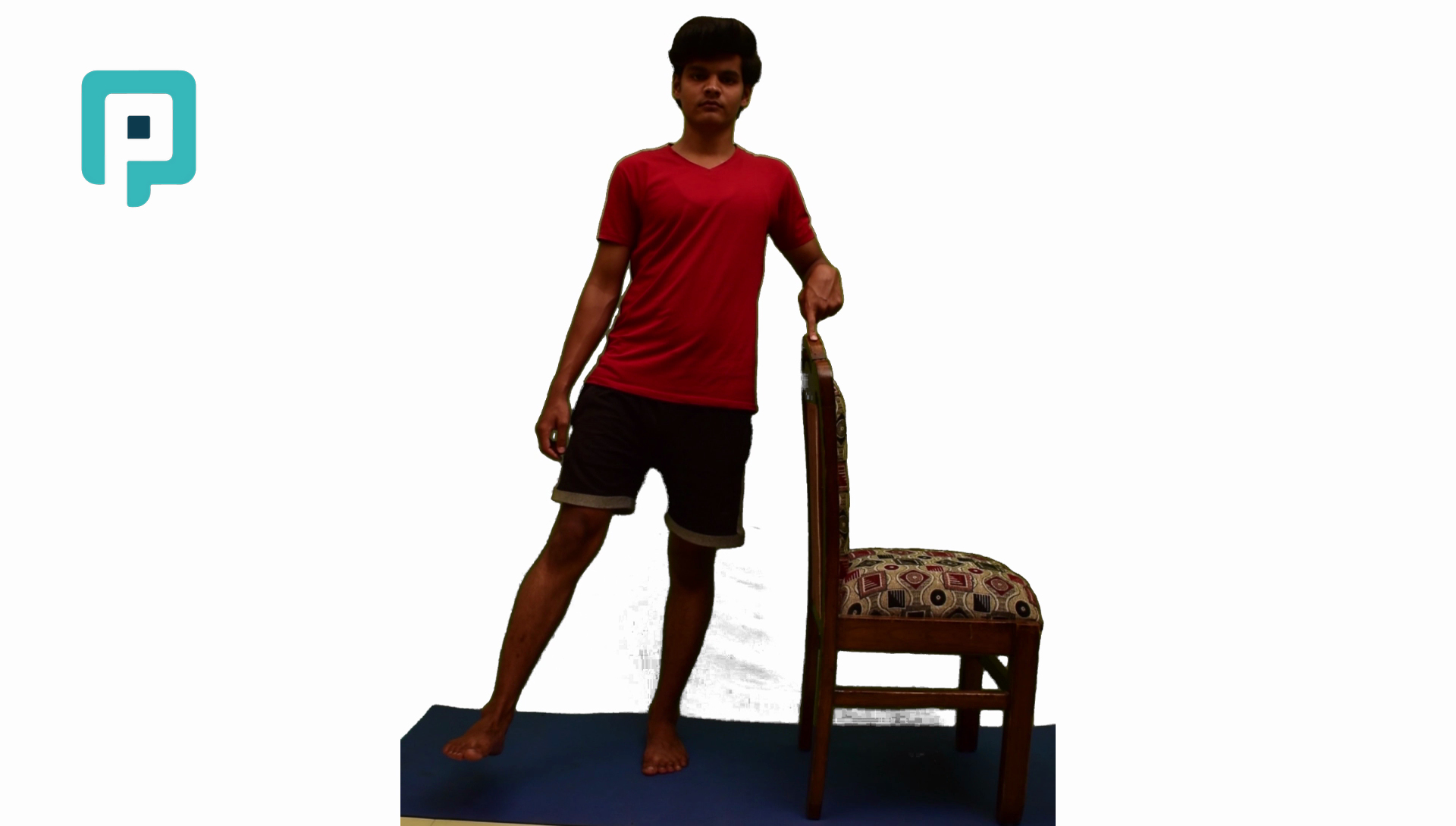 standing hip abduction with chair support - beginner Lower Body exercise