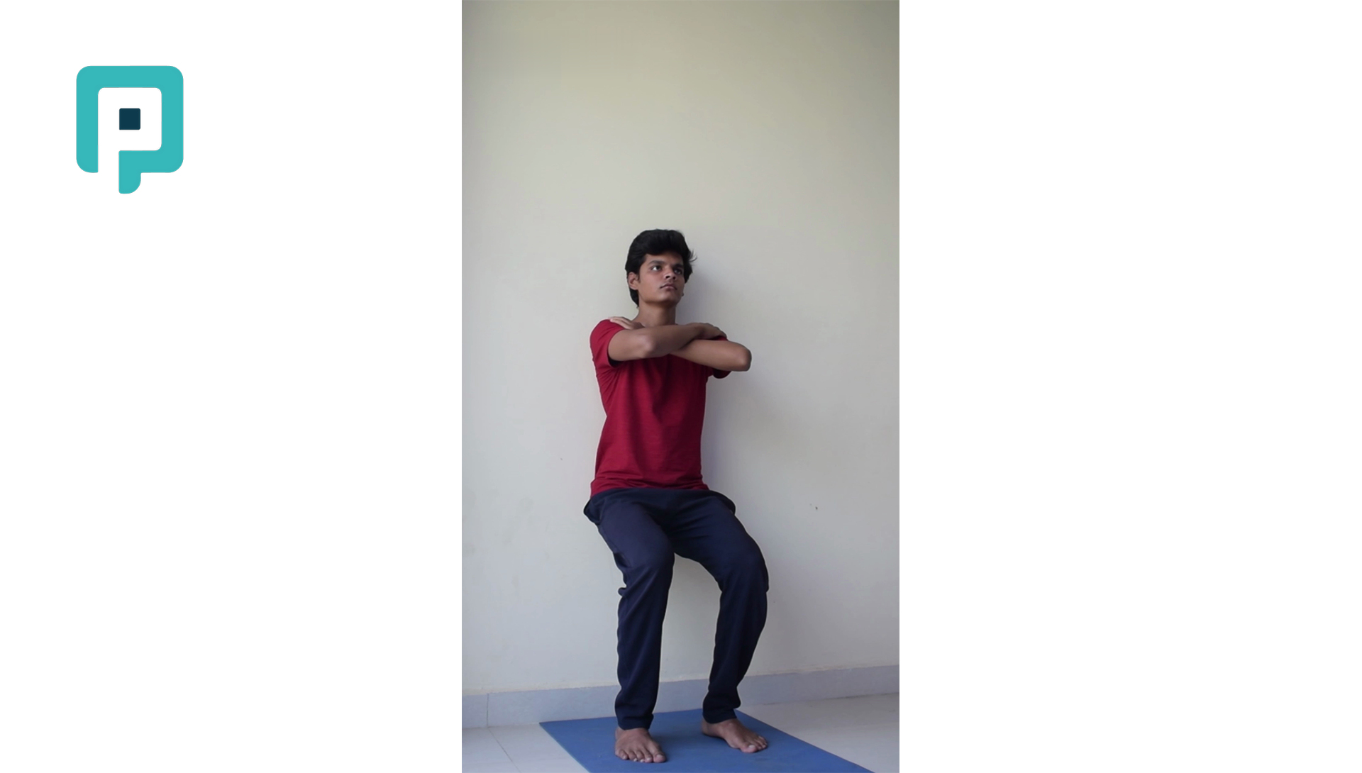 wall squat with toe raise - beginner Lower Body exercise