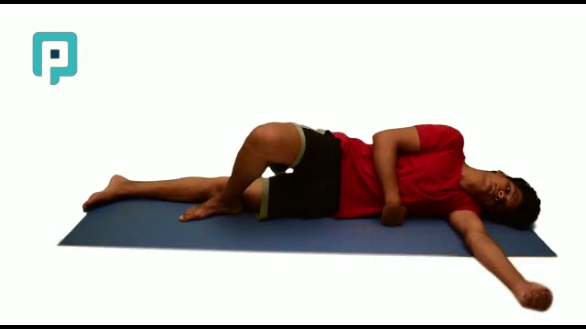 side lying hip internal rotation - beginner Lower Body exercise