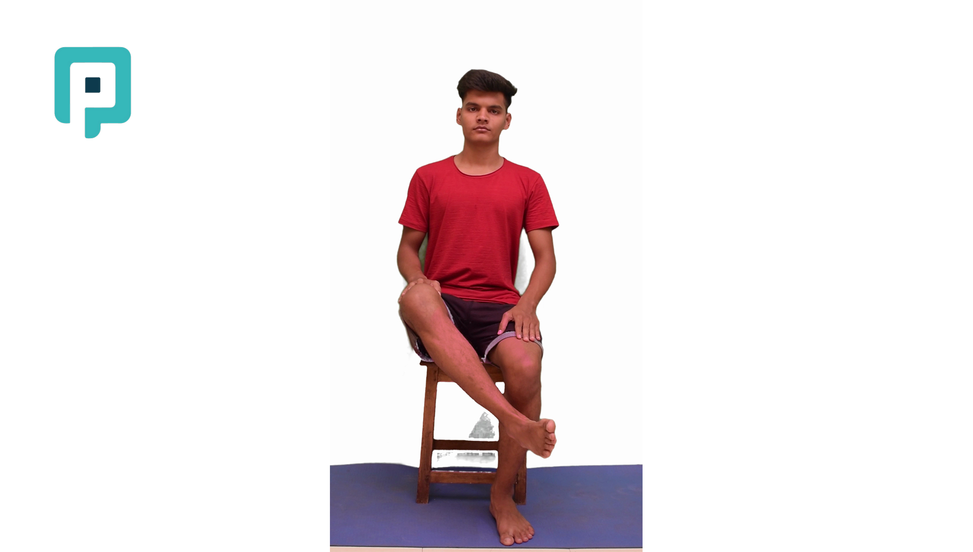 seated hip external rotation with knee flexed - beginner Lower Body exercise