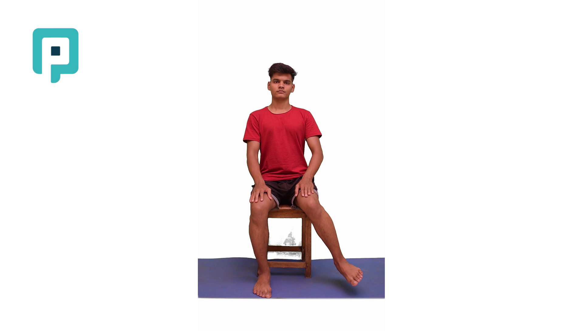 seated hip internal rotation with foot lift - beginner Lower Body exercise