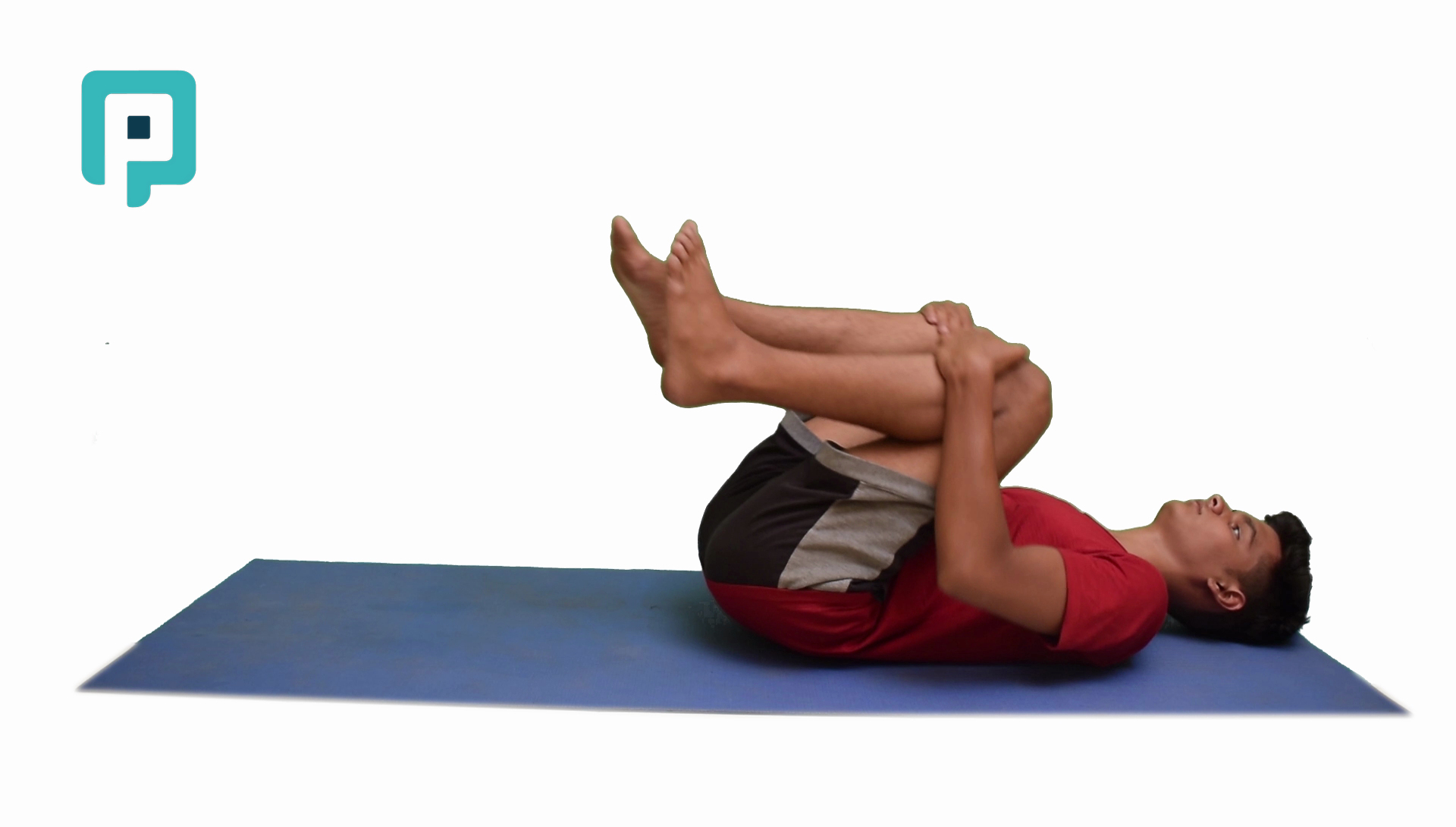 single knee to chest stretch with hip flexor stretch - beginner Lower Body exercise