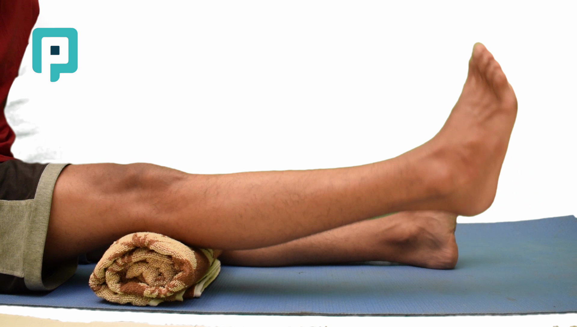 quadriceps setting with towel roll vastus medialis activation - beginner Lower Body exercise