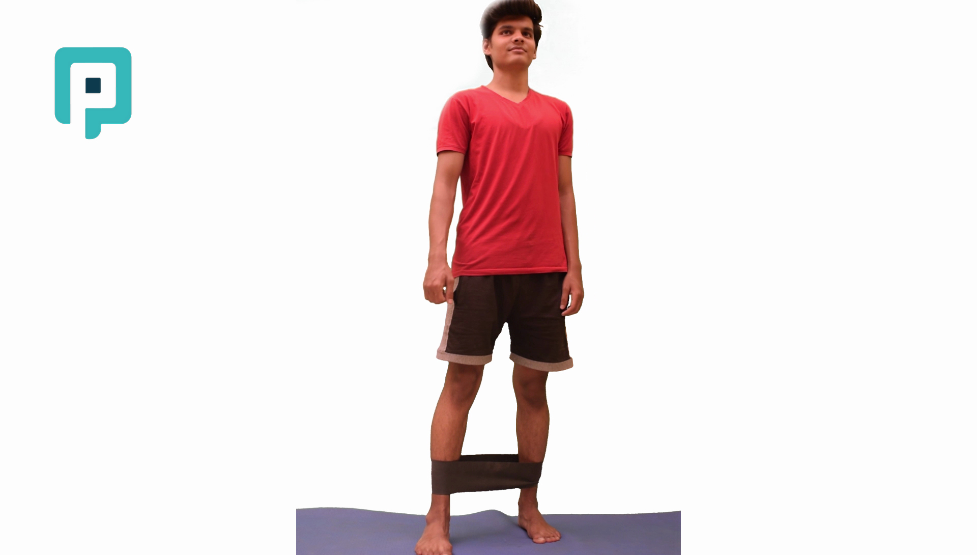 diagonal forward step against resistance band - beginner Lower Body exercise