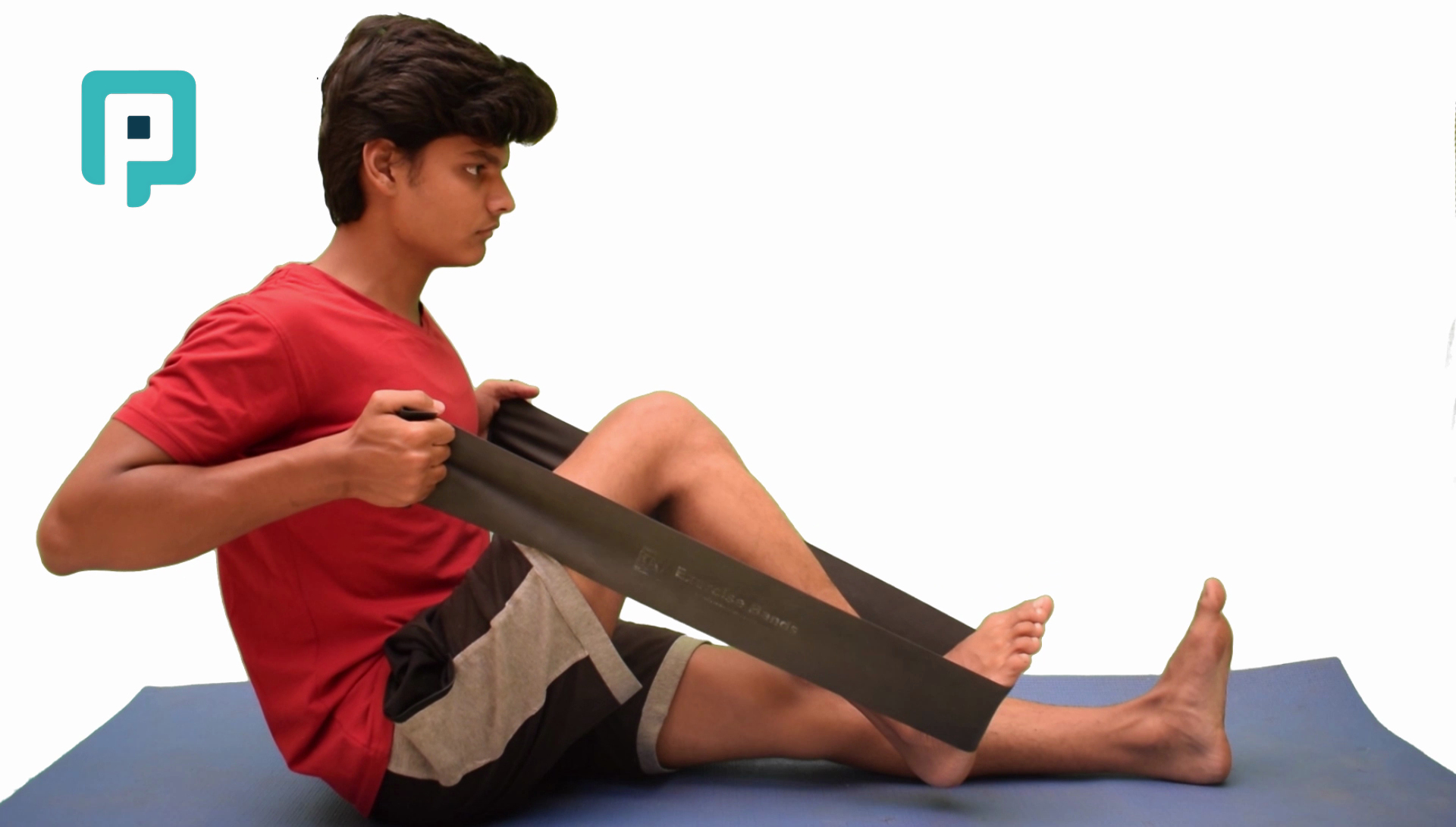 active assisted heel slide with towel - beginner Lower Body exercise