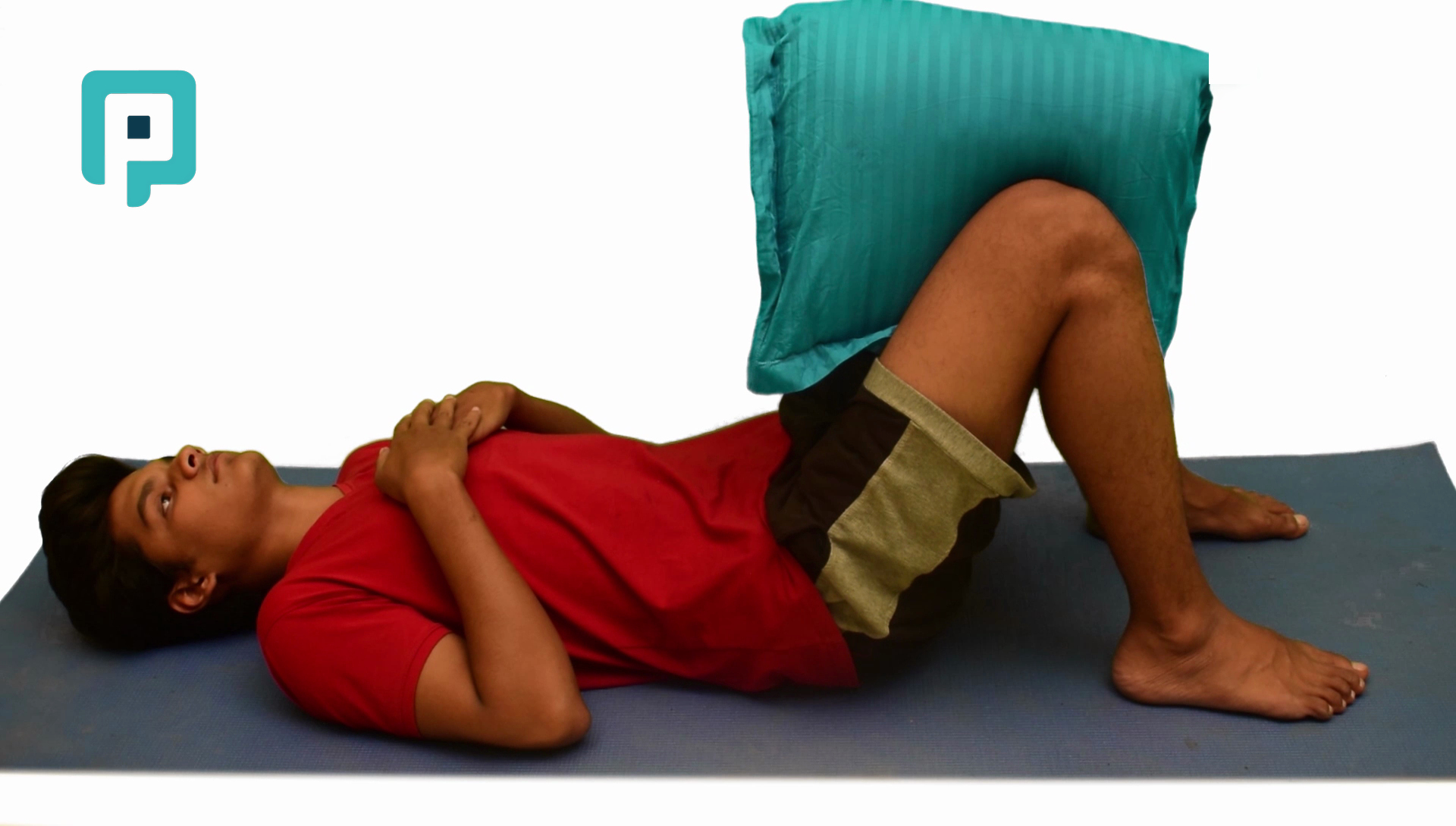 isometric hip adduction with pillow squeeze - beginner Lower Body exercise