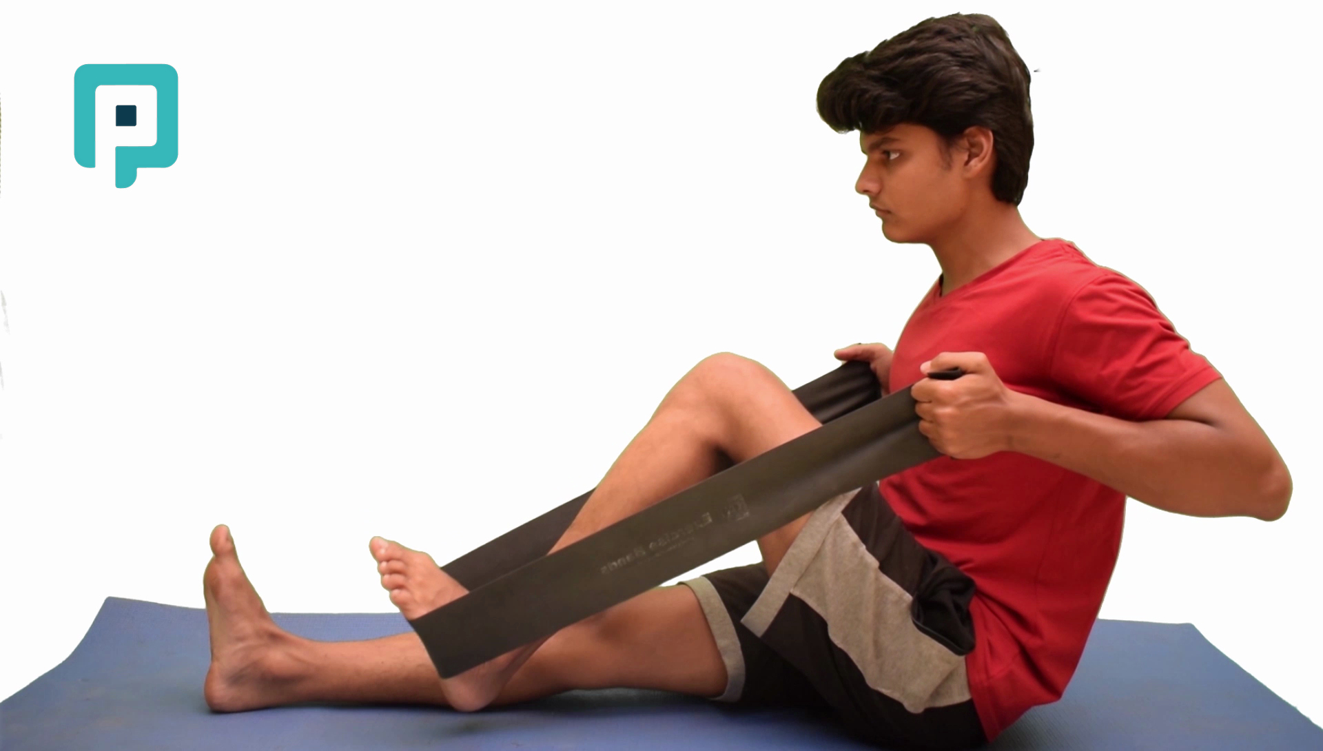 active assisted knee flexion with resistance band - beginner Lower Body exercise