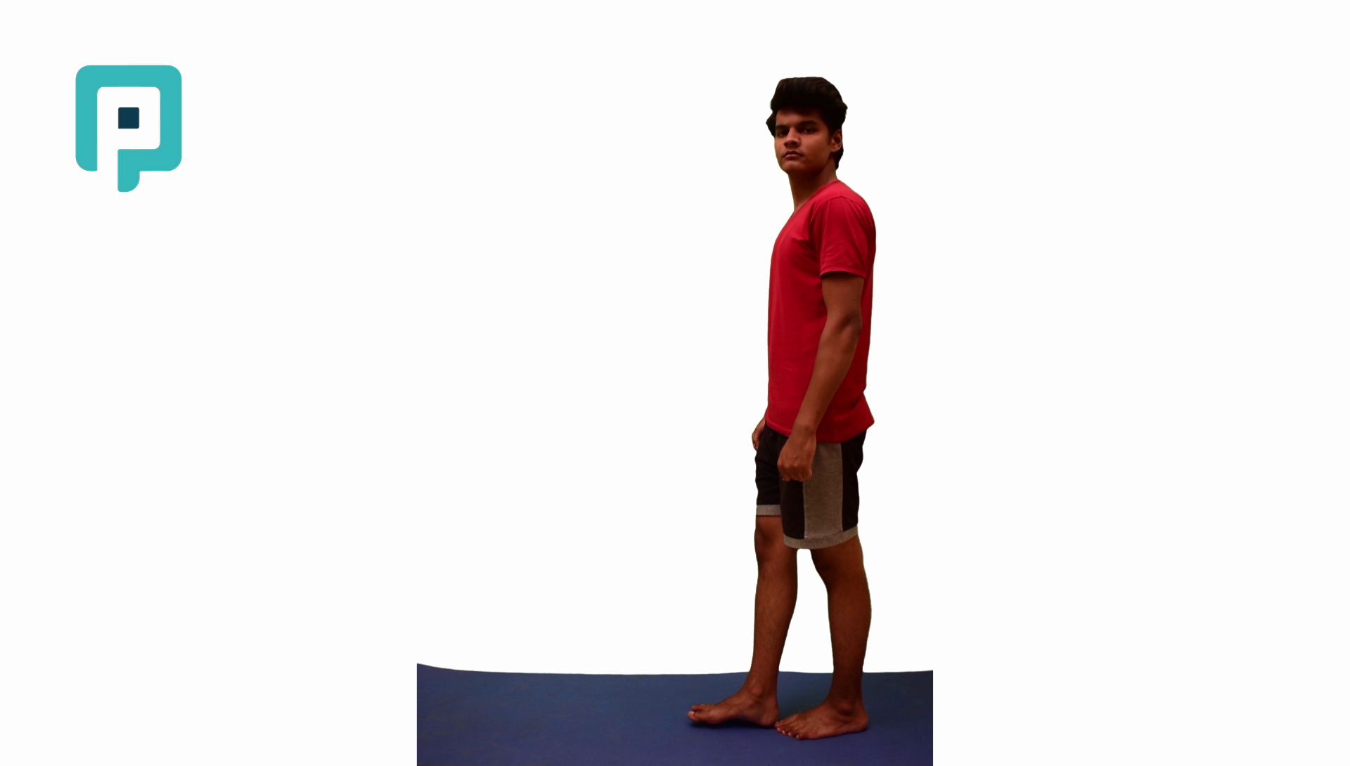 tandem walking with sustained neck rotation - beginner Lower Body exercise