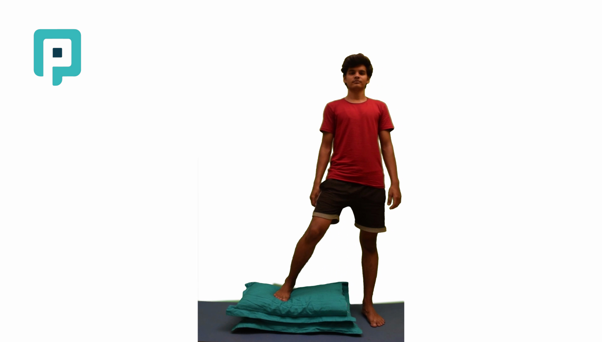 lateral step over pillows - beginner Lower Body exercise