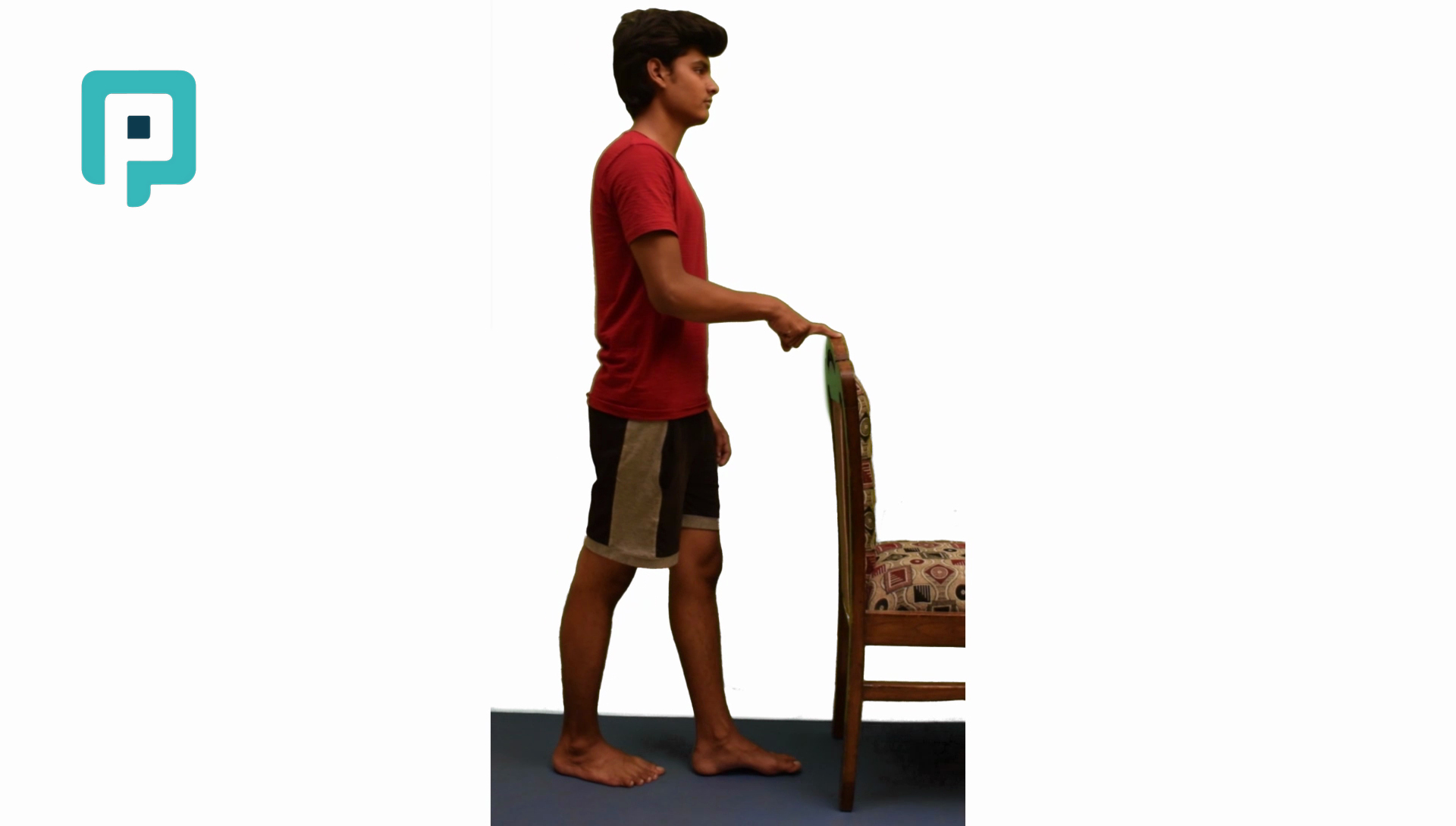 tandem stance with chair support - beginner Lower Body exercise