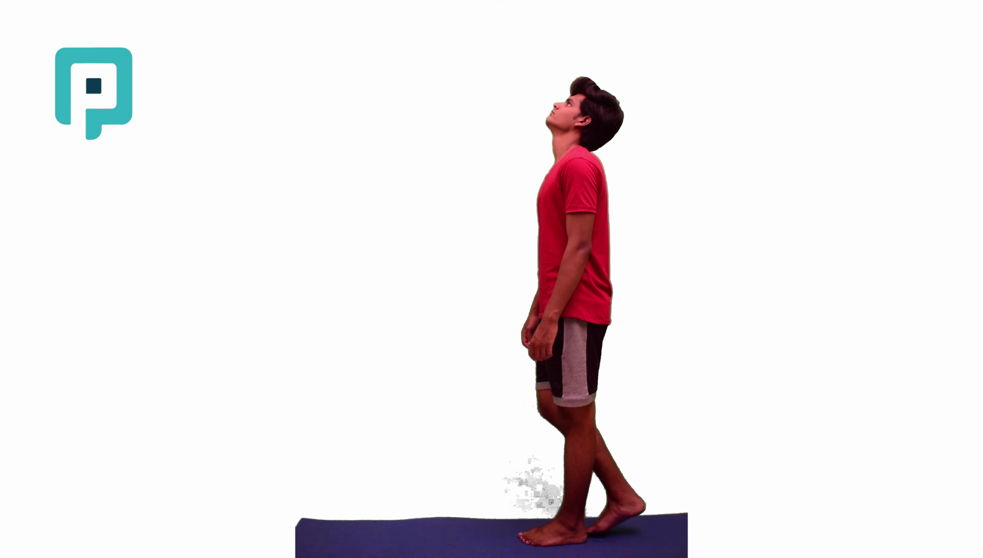 tandem walking with cervical flexion and extension - beginner Lower Body exercise