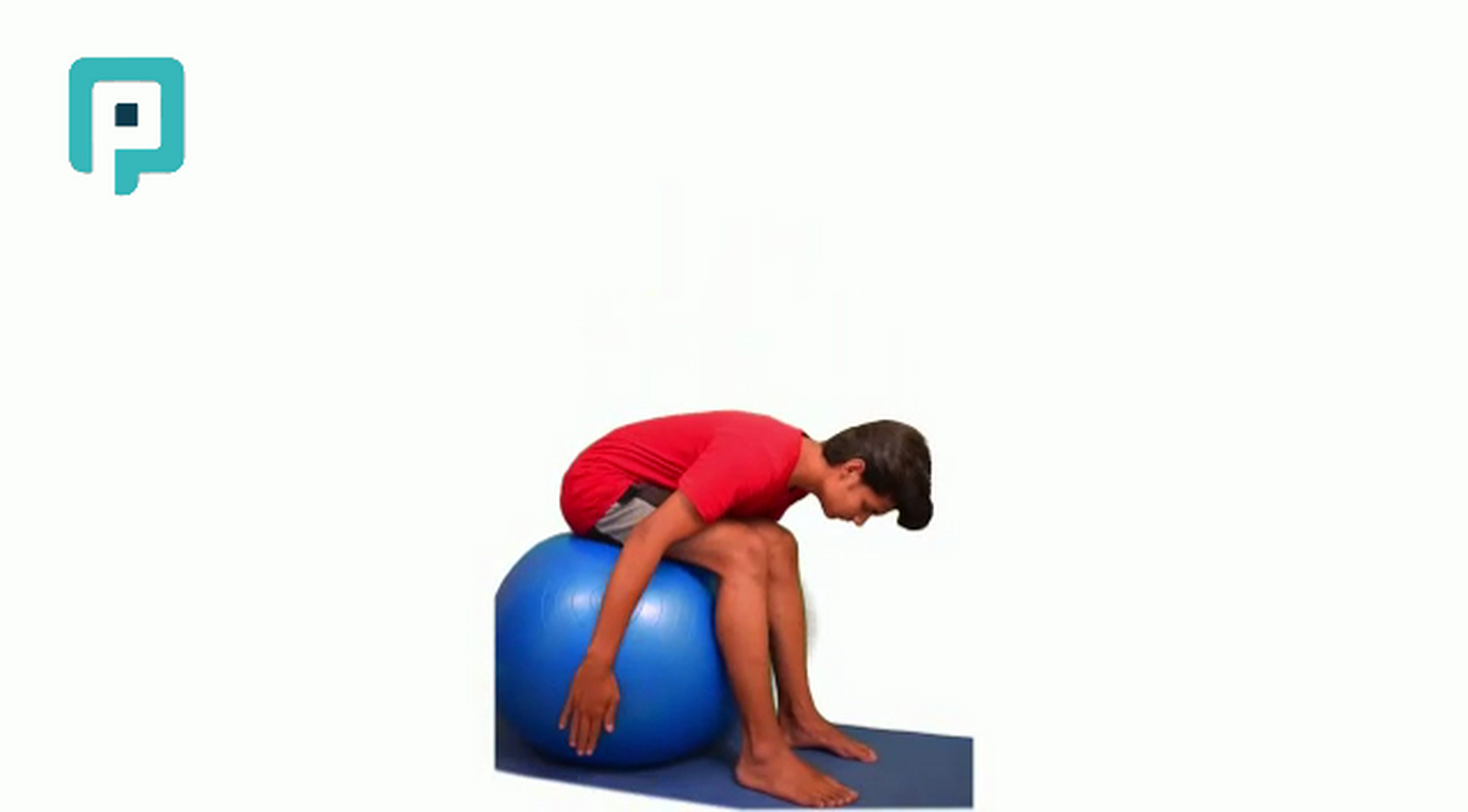 trunk flexion on swiss ball - beginner Trunk exercise