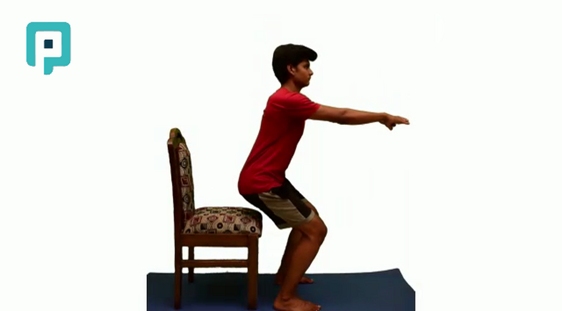 sit to stand from chair - beginner Trunk exercise