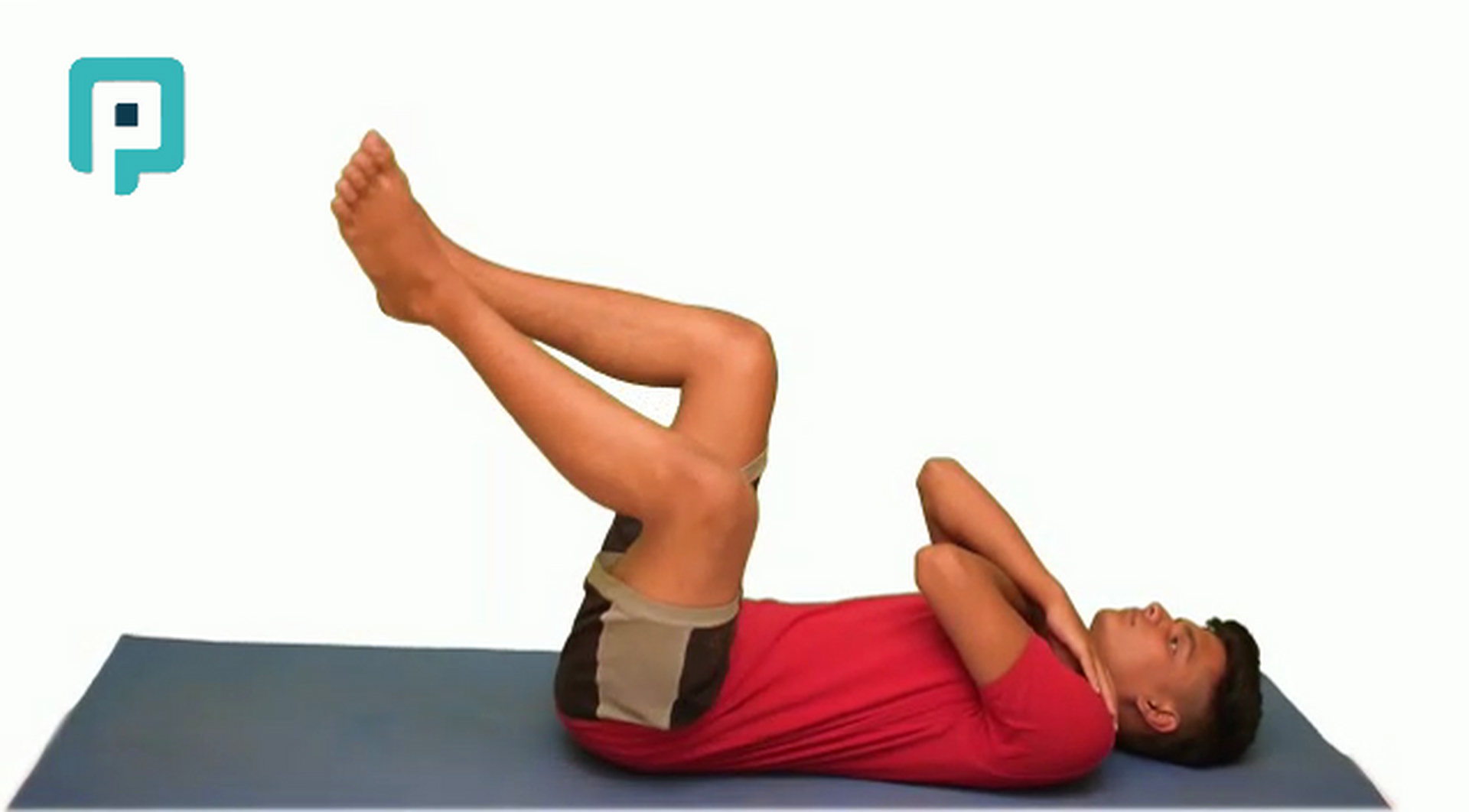 table top single leg clamshell - beginner Trunk exercise