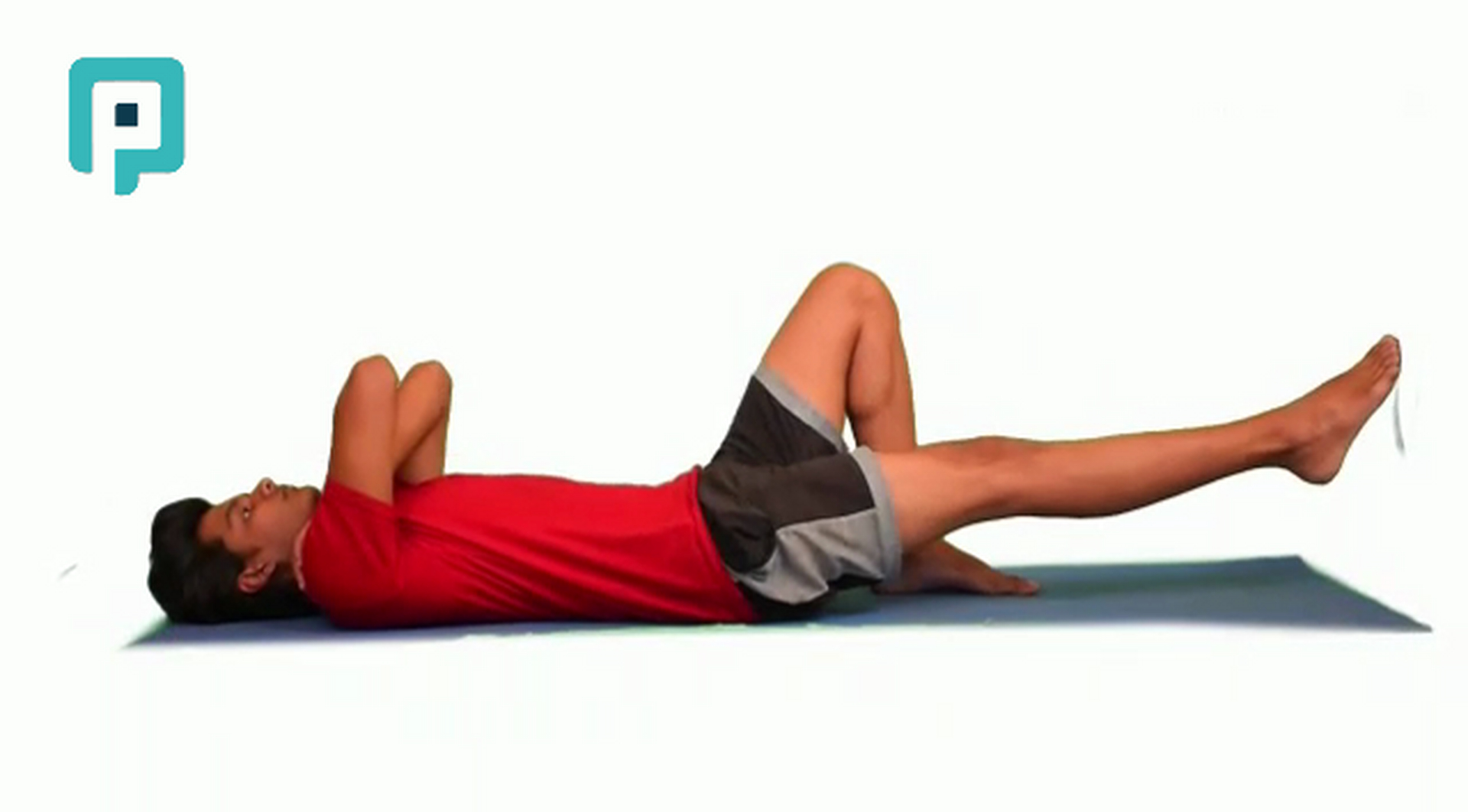 core knee straightening - beginner Trunk exercise