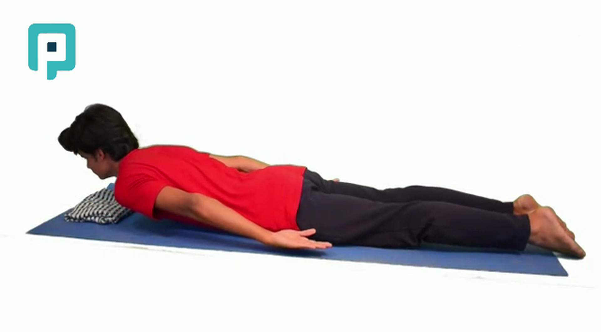 prone back extension - beginner Trunk exercise