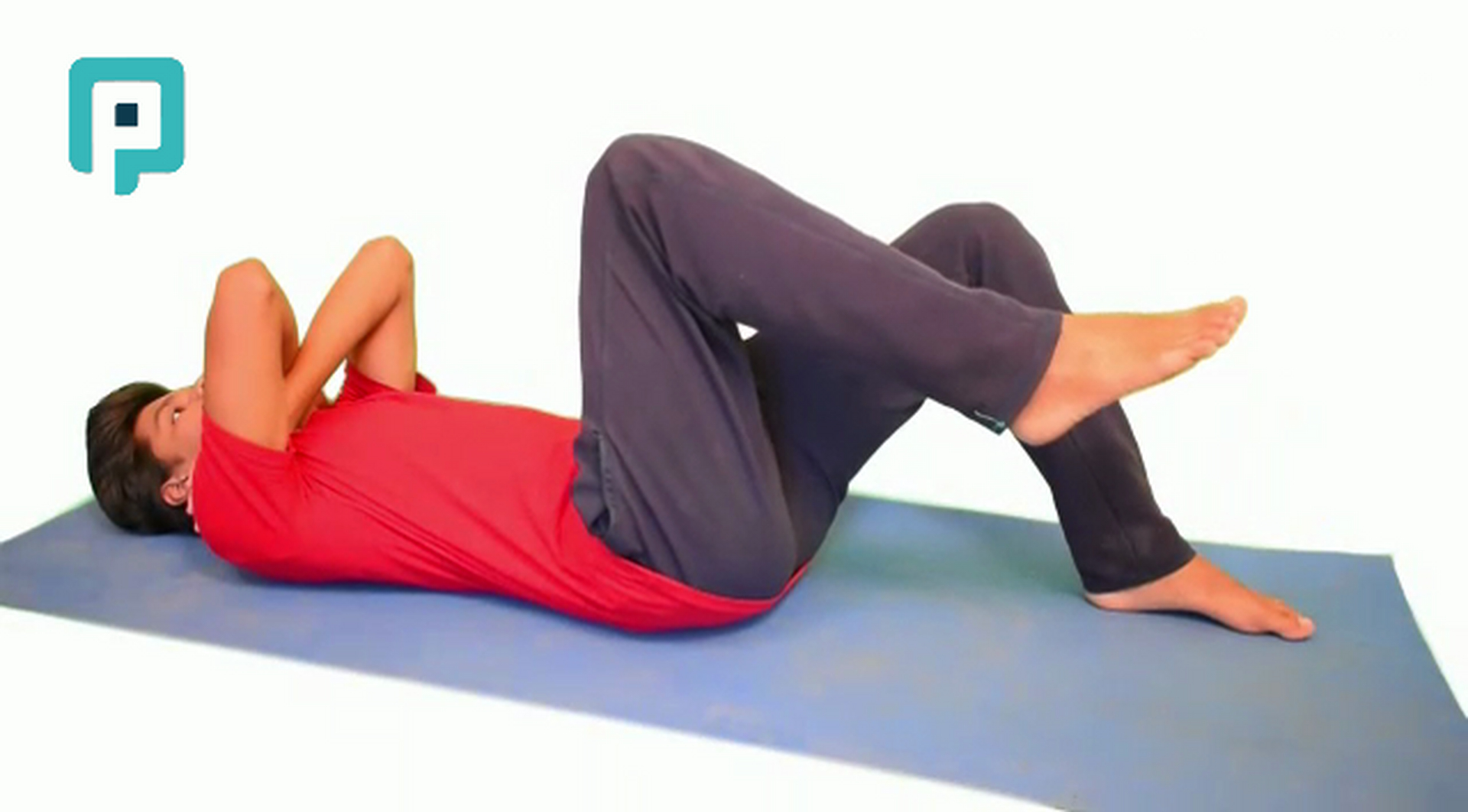 core supine march - beginner Trunk exercise