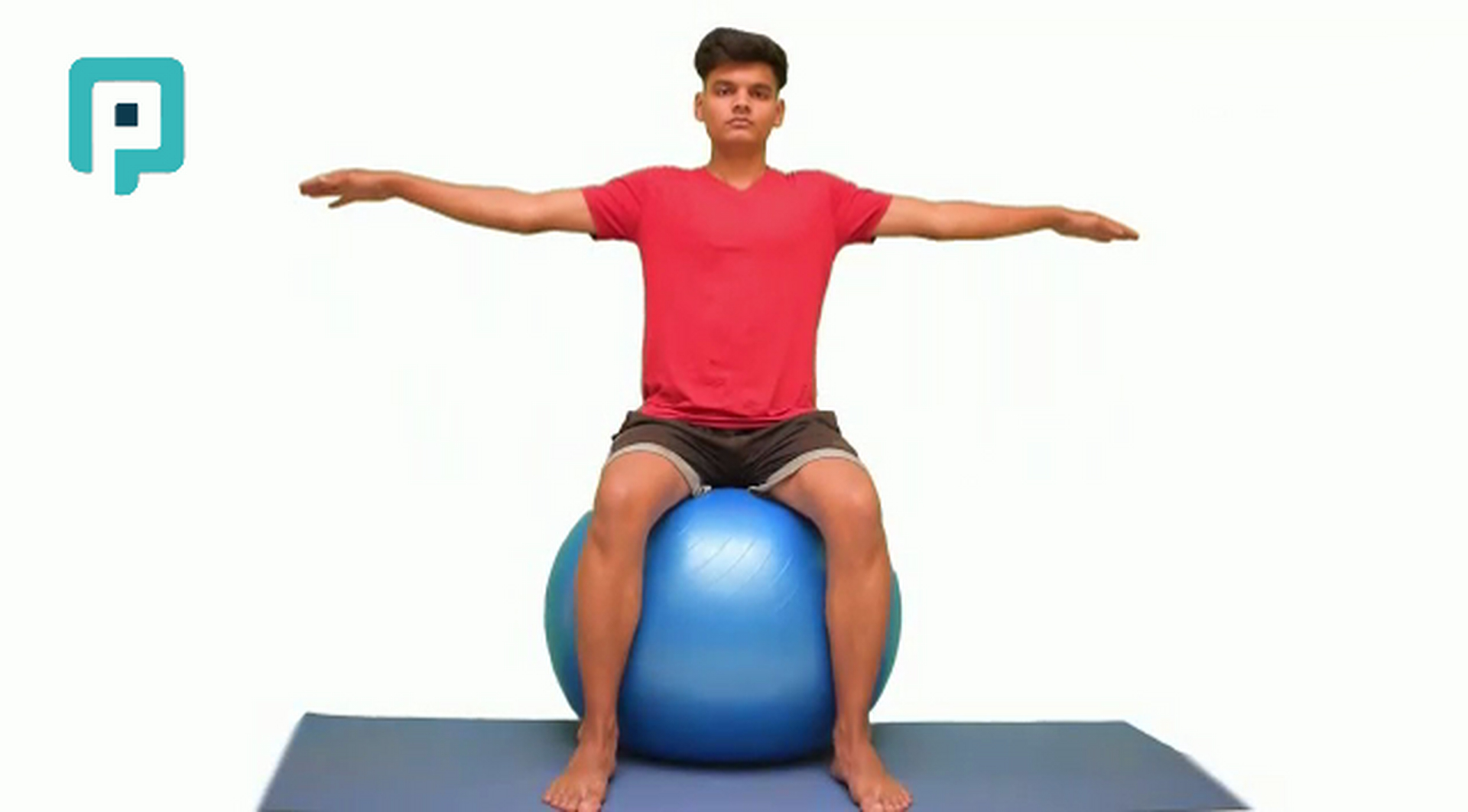 lateral pelvic shift on swiss ball - beginner Trunk exercise
