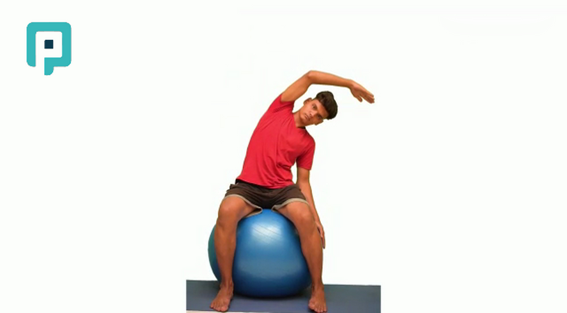 seated side bend stretch - beginner Trunk exercise