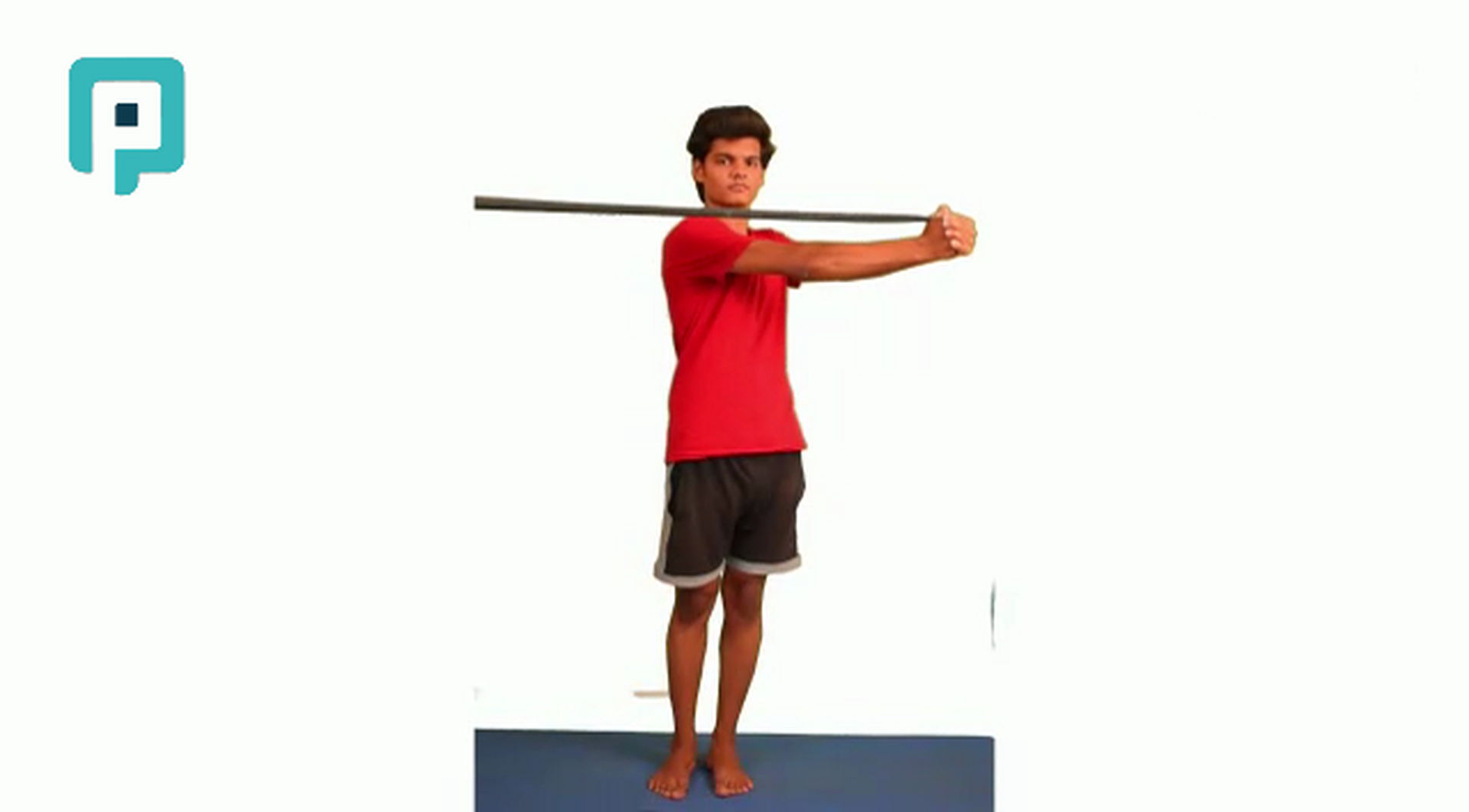 standing trunk rotation with resistance band - beginner Trunk exercise