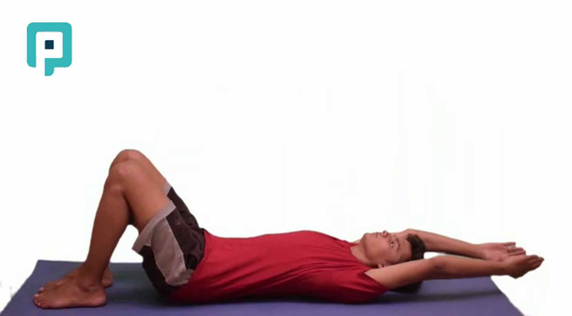 supine core bracing with bilateral shoulder flexion - beginner Trunk exercise