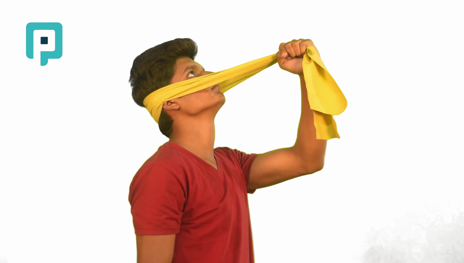 neck extension with resistance band - beginner Neck exercise