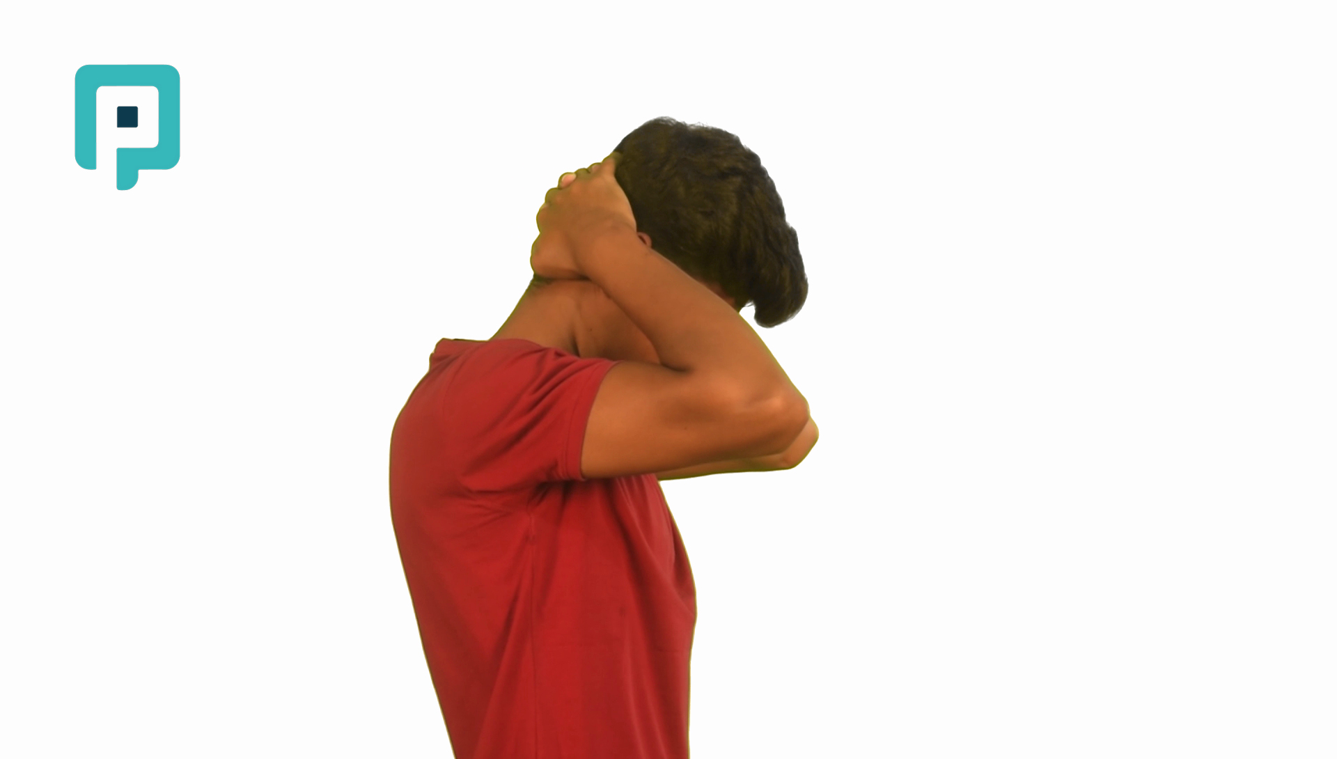 neck extension isometric downward - beginner Neck exercise